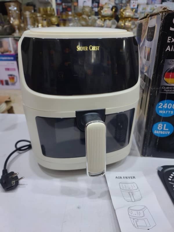 Air Fryer 8 Litre Digital Silver Crest Germany Original 7