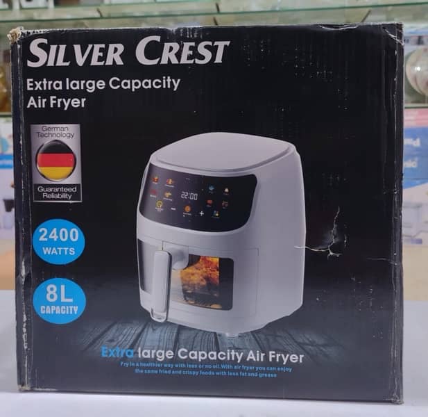 Air Fryer 8 Litre Digital Silver Crest Germany Original 9