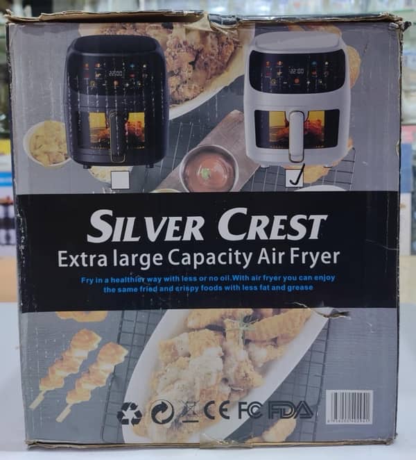 Air Fryer 8 Litre Digital Silver Crest Germany Original 10