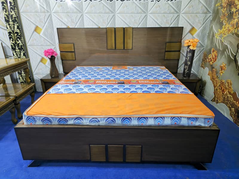 Bed Set//King Bed//Queen Bed// Single Bed // Bed With side & Dressing 12