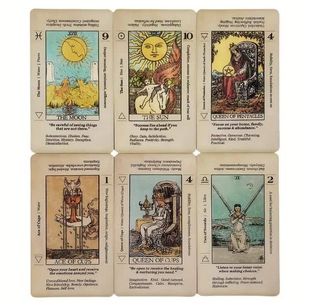 Beginner's Tarot Cards with Keywords - 78pcs Meaningful Deck 2