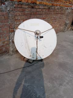 Dish antenna with receiver