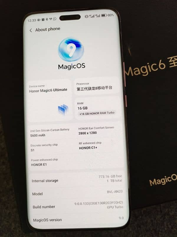 Honor Magic6 Ultimate 16/1TB 6