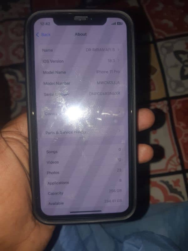 iphone 11 pro 256 gb 10/10 factory unlock 1