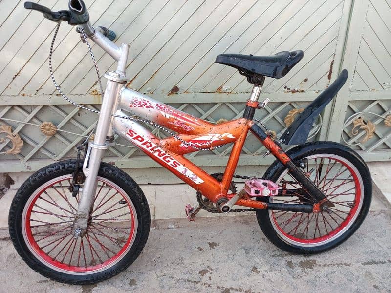 cycle size 16 inch , brakes in working conditions, tyre bi theehk hy 1