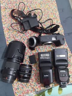 used cannon rp camera lens and flashgun for sale