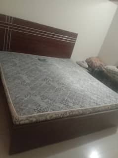 Double bed with mattress