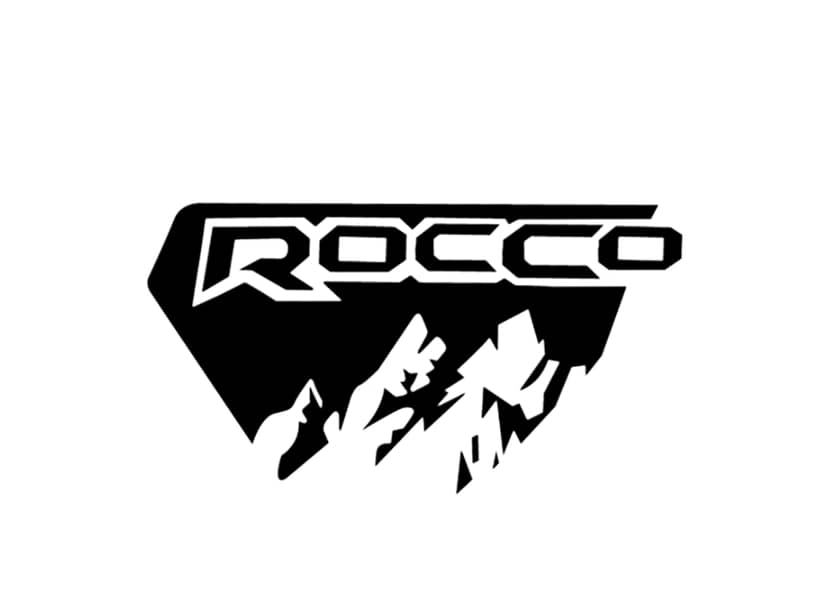 Revo Rocco Sticker | 20x15 Inch | Black Design for White & Silver Hilu 2