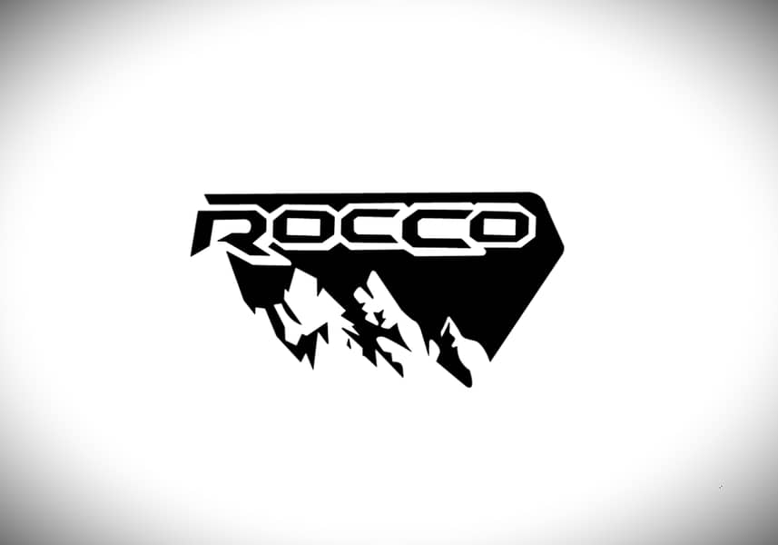 Revo Rocco Sticker | 20x15 Inch | Black Design for White & Silver Hilu 3