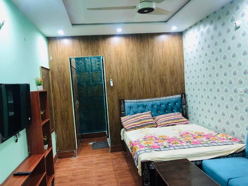 270 Sq. Ft. Furnished Studio Apartment for Rent in H3 Block, Johar Town PKR 25,000 2