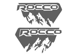 Grey Rocco Sticker for Black Revo | 20x15 Inch Premium Decal for Hilux