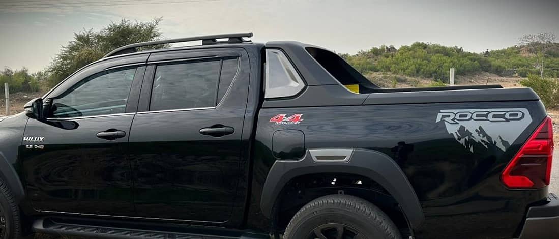 Grey Rocco Sticker for Black Revo | 20x15 Inch Premium Decal for Hilux 1