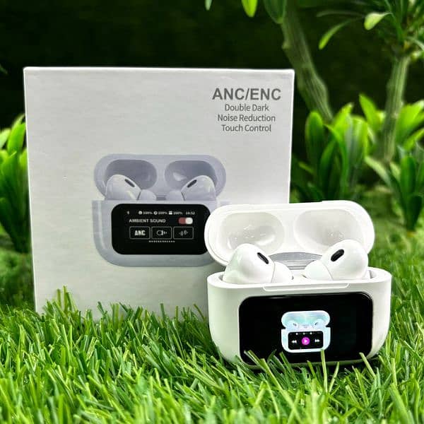 A9 pro Touch Screen ANC Wireless Headset TWS Noise  Earbud Bluetooth 0