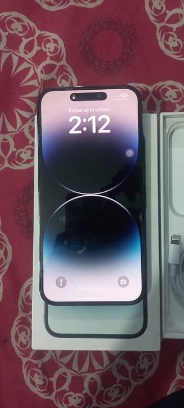 Iphone 14 pro max black 1 tb physical+esim varient canada jv 3