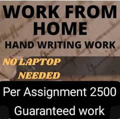 Handwriting Assignment Data Entry And Typing Work Available