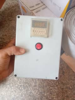 Auto on off digital programmable Timer device for electric geyser & a