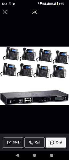 Ip Telephone Set Grand stream Dinstar  VOIP PBX Exchange