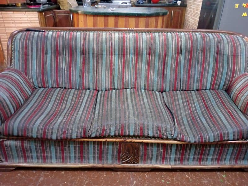 Sofa set 5 seater new cover best quality wooden 4