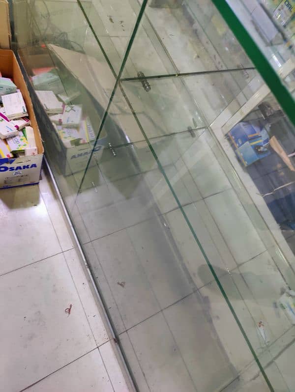 Glass Counter and Glass Racks for sale. . 2