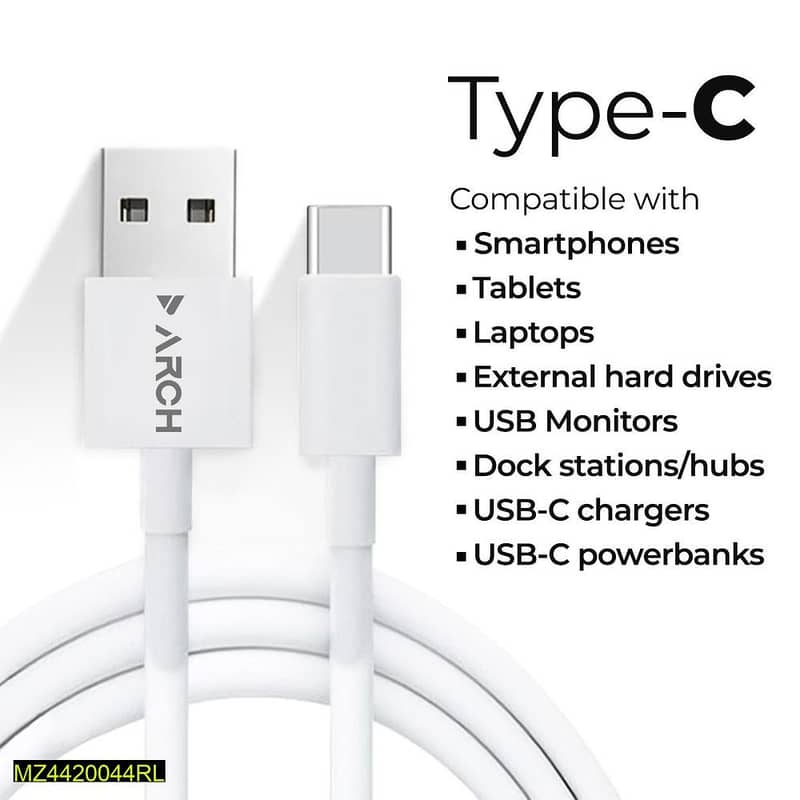 Fast Charging Type-C Data Cable 0