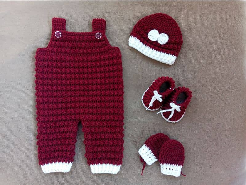 Handmade Crochet Romper Set 0