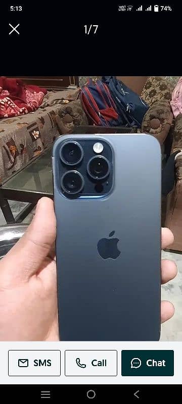 Iphone 15pro max (256Gb) ((Bettry 90))  Camera k pas neshan 2