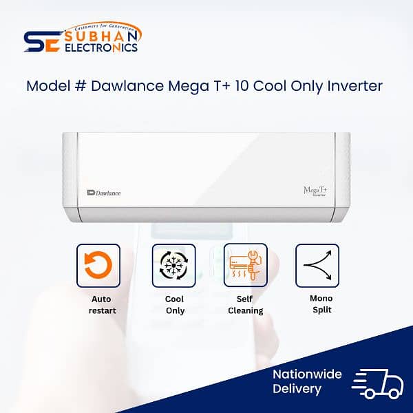 DAWLANCE MEGA T+10 0.75 Ton DC INVERTER 0