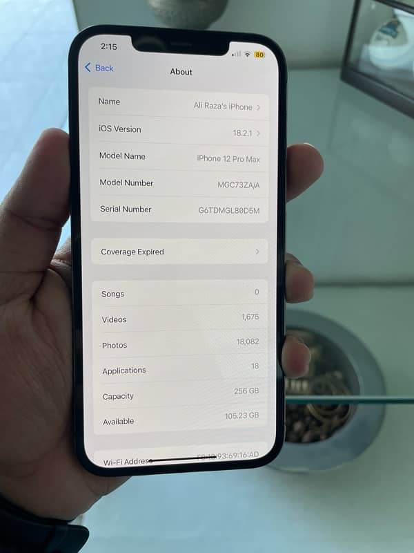 Iphone 12 Pro Max (256 gb) BH 89% 1