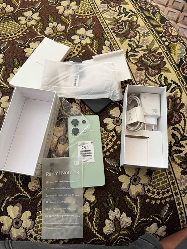 redmi note 13 brand new condition full box 8gb 256gb 2