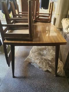 dining table with 4 chairs