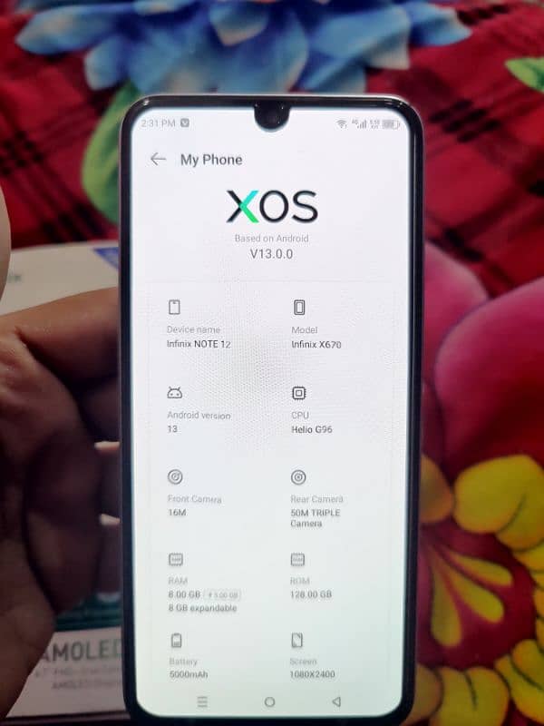 infinix Note 12  8/128 with box 1