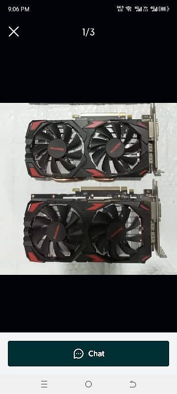 RX 580 8GB 256 bit Asus lighting card 0