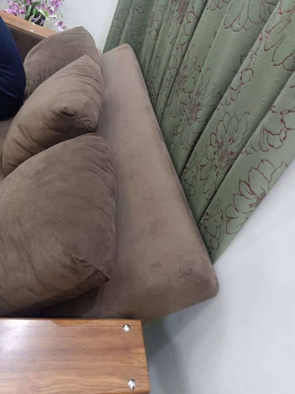 triple sofa combed in brownish color 5