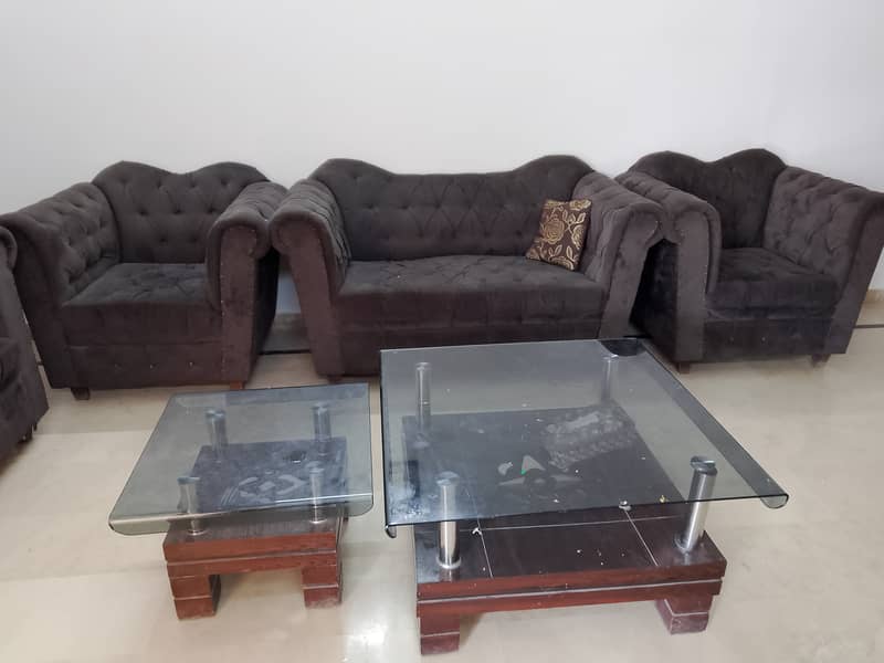 07 seater sofa set with 03 tables 4