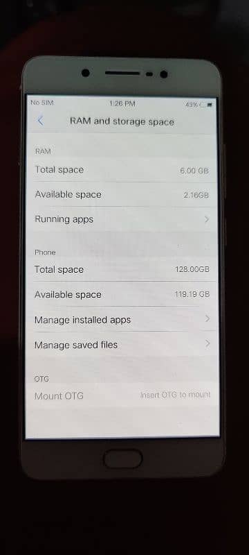 vivo x7 plus one hand use 6GB 128GB with charger 1