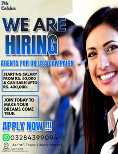 US, USA, CANADA Campaign Jobs || Call Center Jobs ( Agents Required