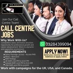 Call Centre Jobs In Lahore ( Agents Required For USA UK Campaign )