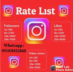 Instagram Like and Followers