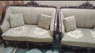 Sofa Set - 7 seater wooden set