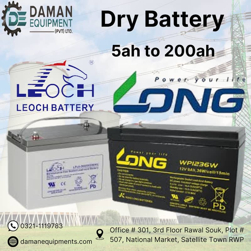 Long branded 26ah - Dry Batteries 0