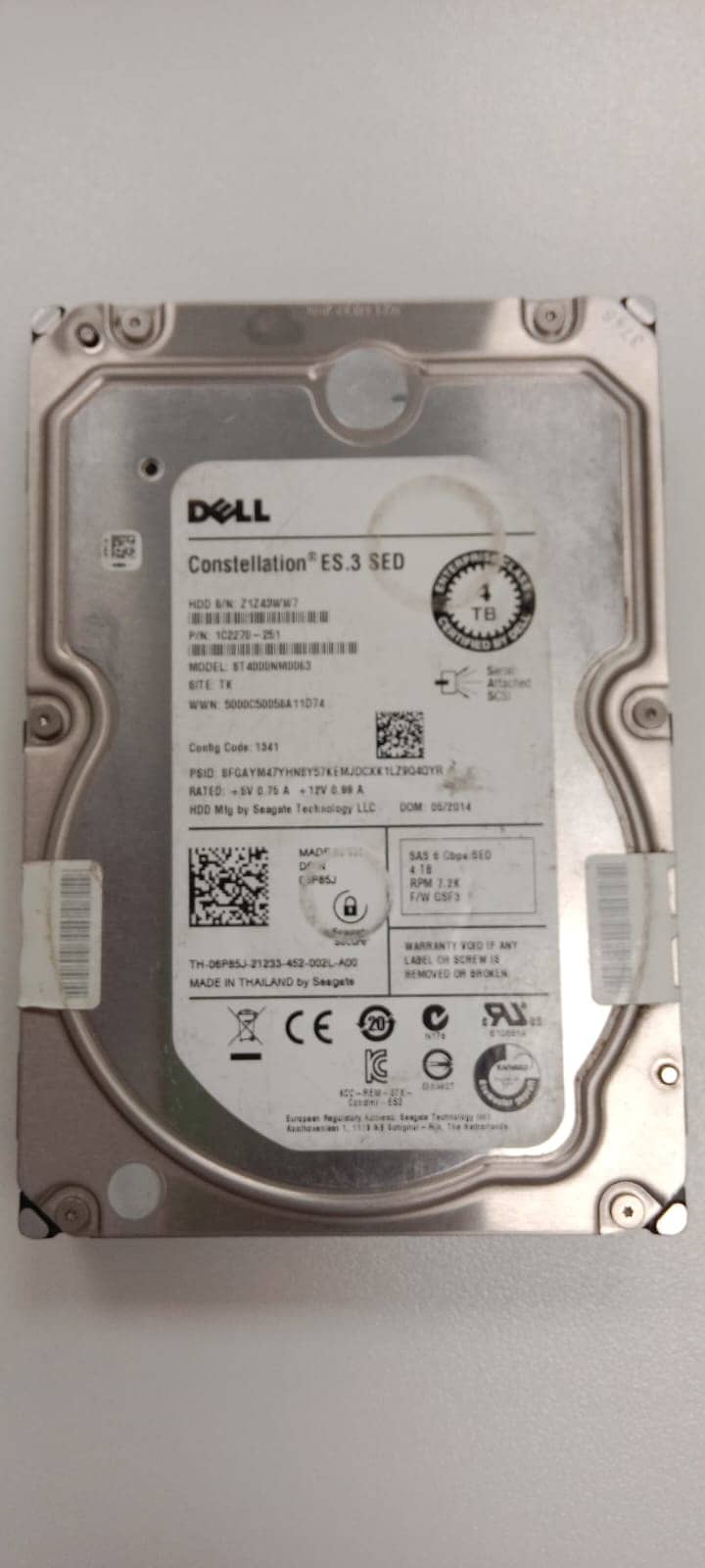 4 TB SAS Hard drive (Enterprise Class) 0