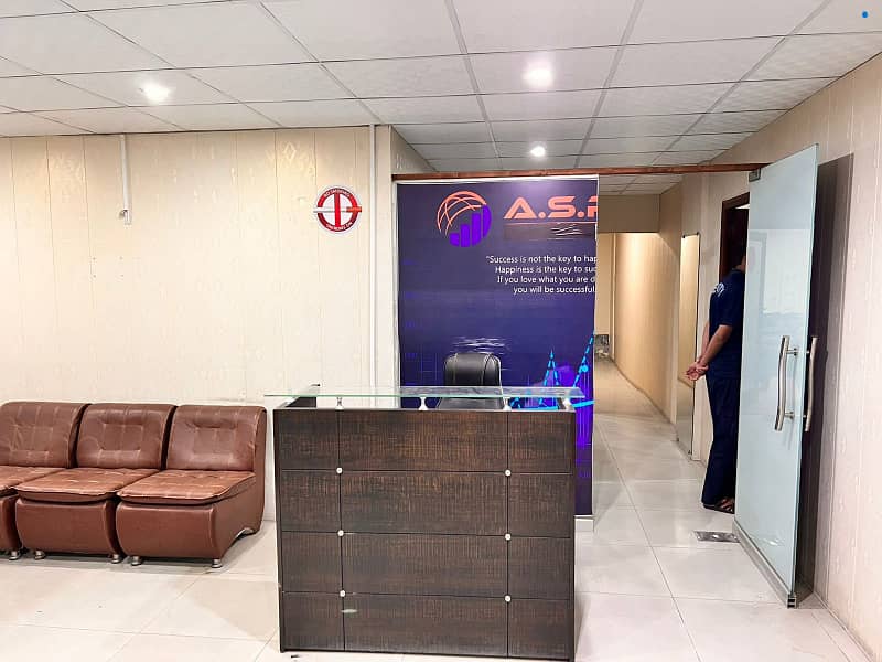 1800 Square Feet furnished Commercial New Corporate OFFICE FOR RENT GULBERG 3 4