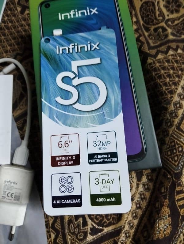 Infinix S5 6/128 With Original Box & Charger 2