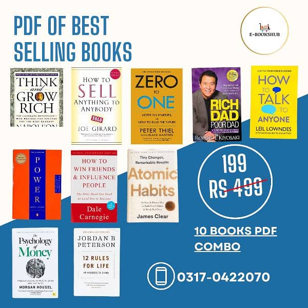 Combo of 10 most selling books in pdf form 0