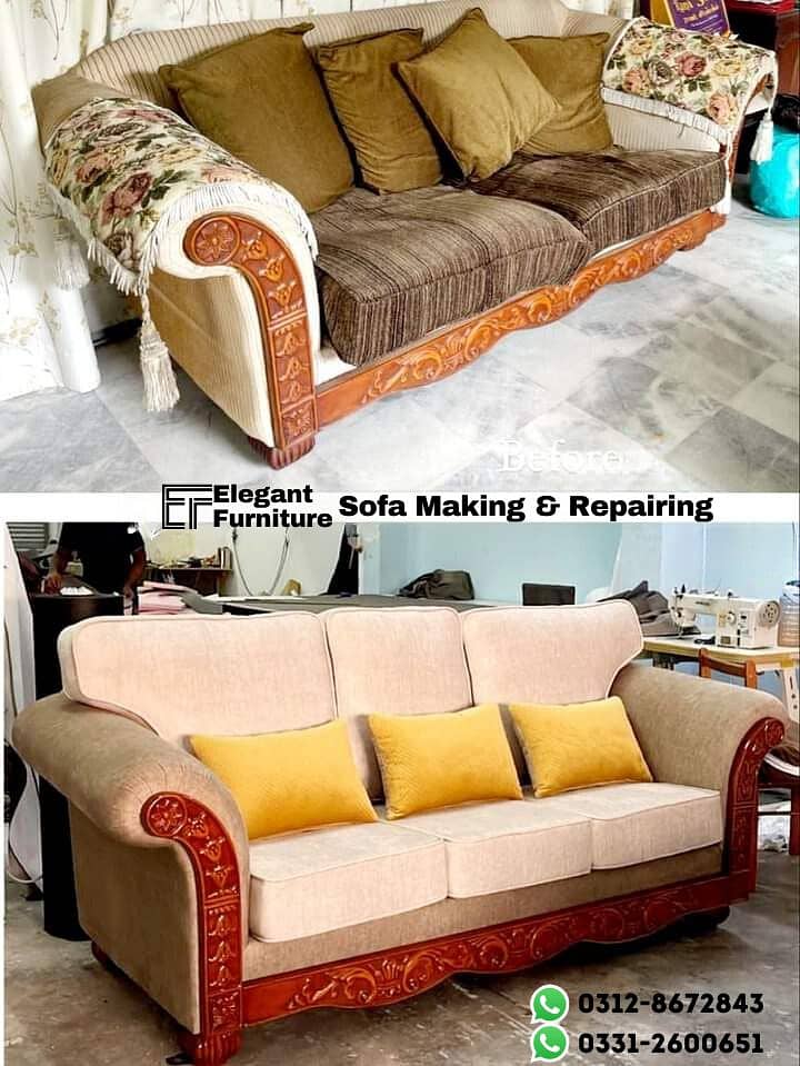 Sofa set - Sofa Poshish -Sofa for sale -Fabric change -Sofa Repairing 0