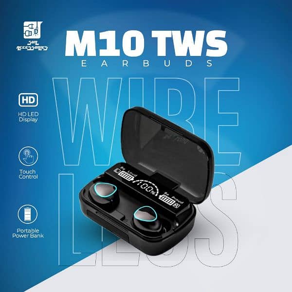 M10 TWS Wireless Earbuds BT 5.3 Orignal M10 Damix 2