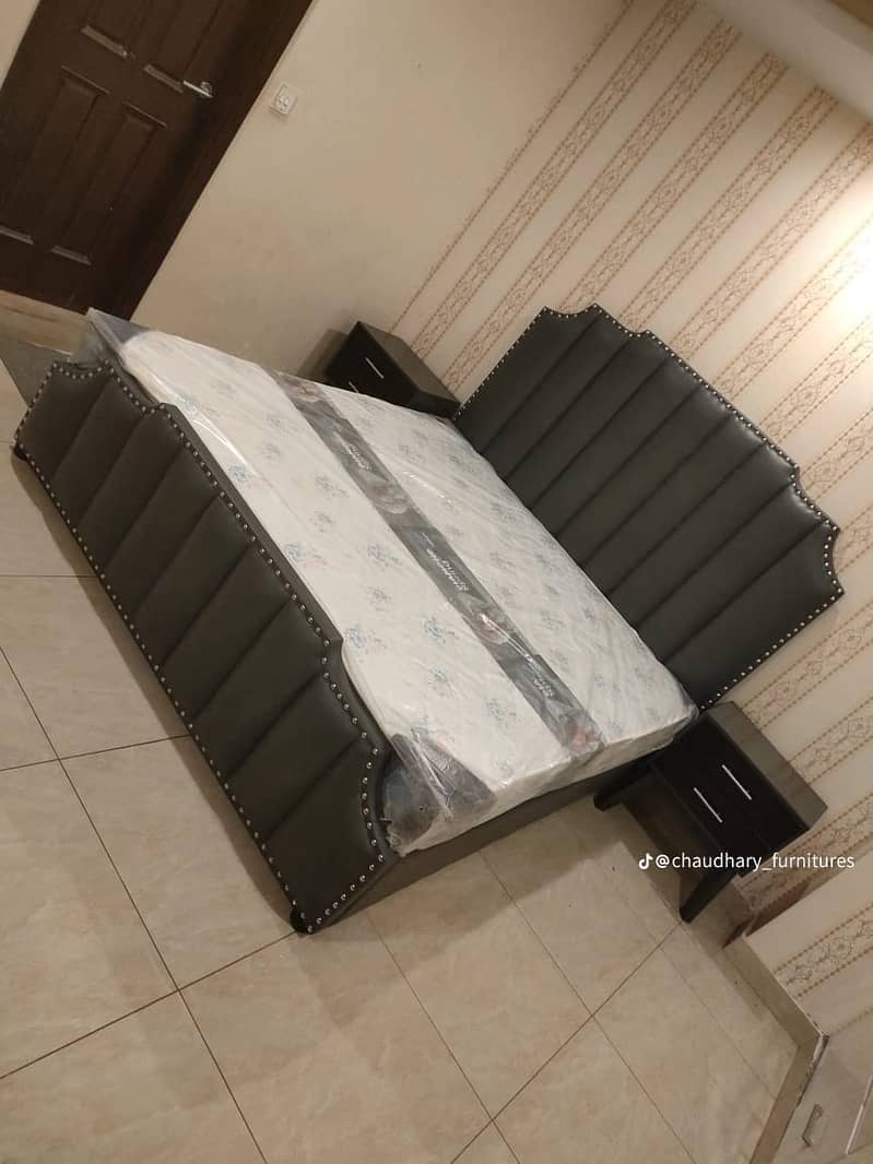 Bed/bedset/furniture/side table/double bed/factory rate/furniture 8