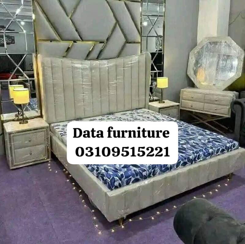 Bed/bedset/furniture/side table/double bed/factory rate/furniture 11