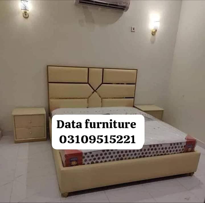 Bed/bedset/furniture/side table/double bed/factory rate/furniture 4