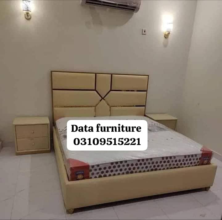 Bed/bedset/furniture/side table/double bed/factory rate/furniture 6